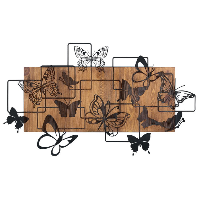 Wallity Legendary Accesorio decorativo de pared Negro y Nogal